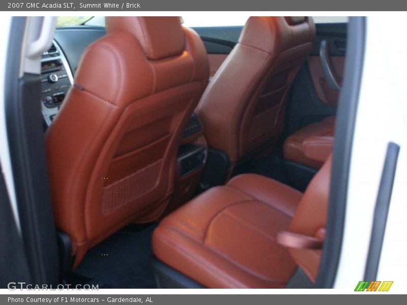 Summit White / Brick 2007 GMC Acadia SLT