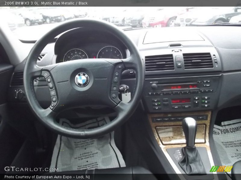 Mystic Blue Metallic / Black 2006 BMW X3 3.0i