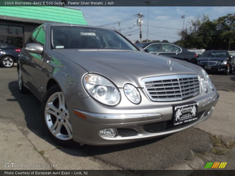 Pewter Silver Metallic / Ash 2004 Mercedes-Benz E 500 Sedan