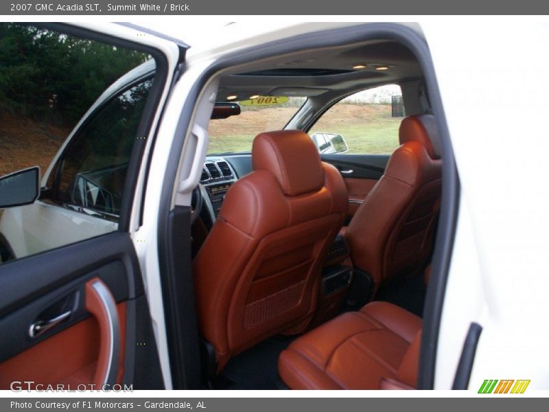 Summit White / Brick 2007 GMC Acadia SLT