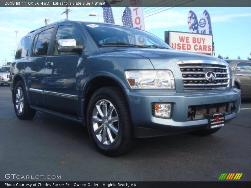 Lakeshore Slate Blue / Wheat 2008 Infiniti QX 56 4WD