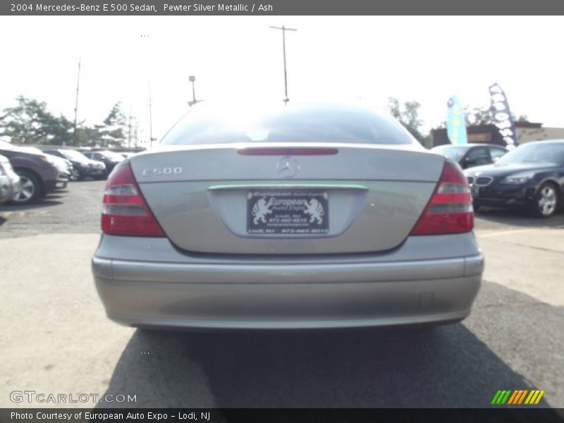 Pewter Silver Metallic / Ash 2004 Mercedes-Benz E 500 Sedan