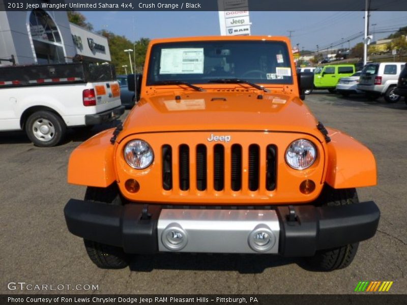 Crush Orange / Black 2013 Jeep Wrangler Unlimited Sahara 4x4