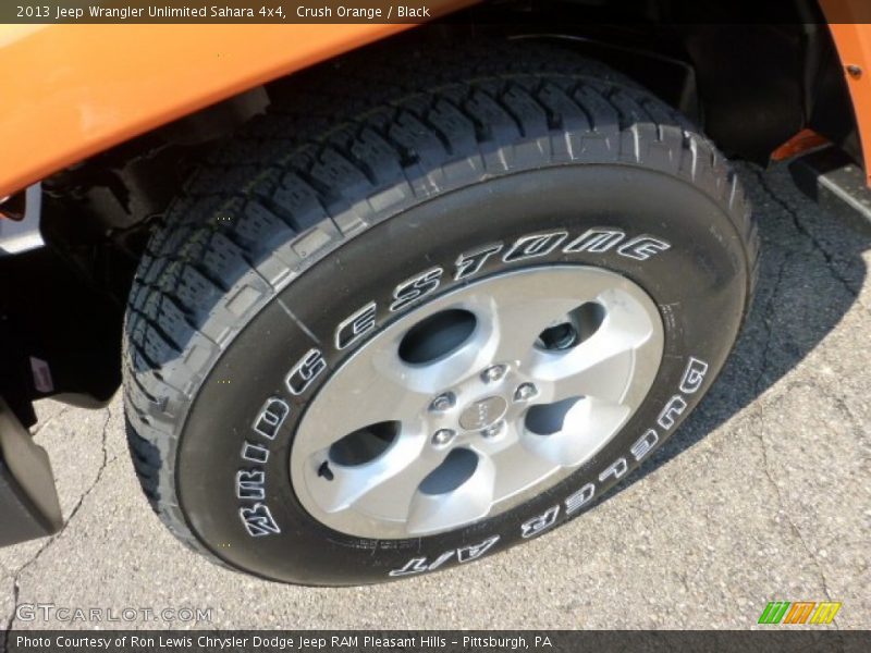 Crush Orange / Black 2013 Jeep Wrangler Unlimited Sahara 4x4