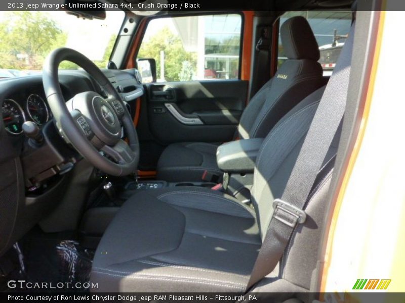 Crush Orange / Black 2013 Jeep Wrangler Unlimited Sahara 4x4