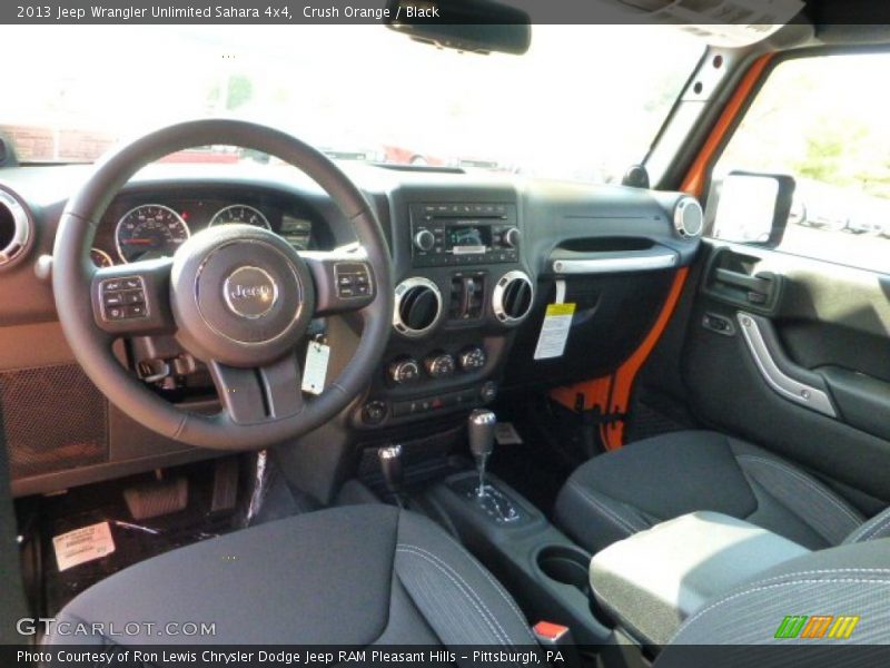 Crush Orange / Black 2013 Jeep Wrangler Unlimited Sahara 4x4