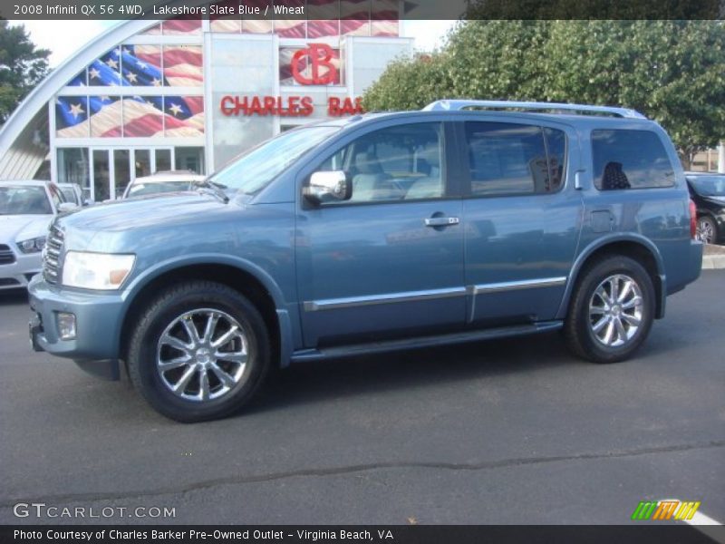 Lakeshore Slate Blue / Wheat 2008 Infiniti QX 56 4WD
