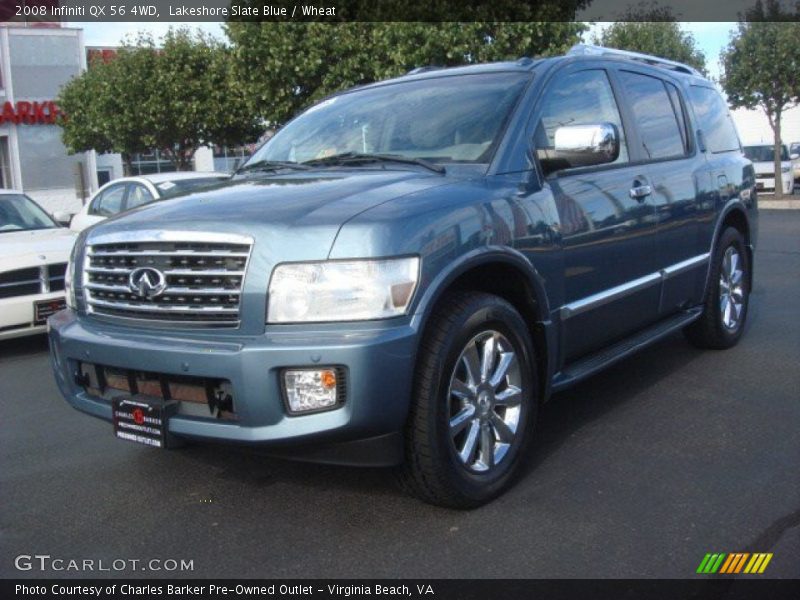 Lakeshore Slate Blue / Wheat 2008 Infiniti QX 56 4WD