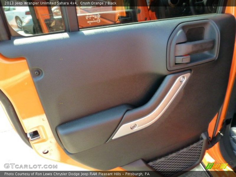 Crush Orange / Black 2013 Jeep Wrangler Unlimited Sahara 4x4