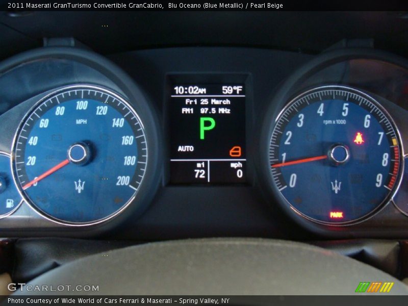  2011 GranTurismo Convertible GranCabrio GranCabrio Gauges