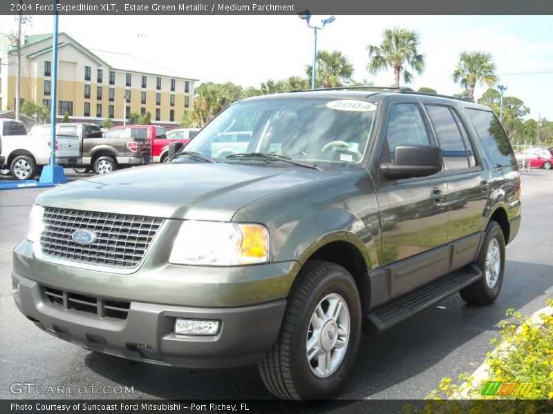 Estate Green Metallic / Medium Parchment 2004 Ford Expedition XLT