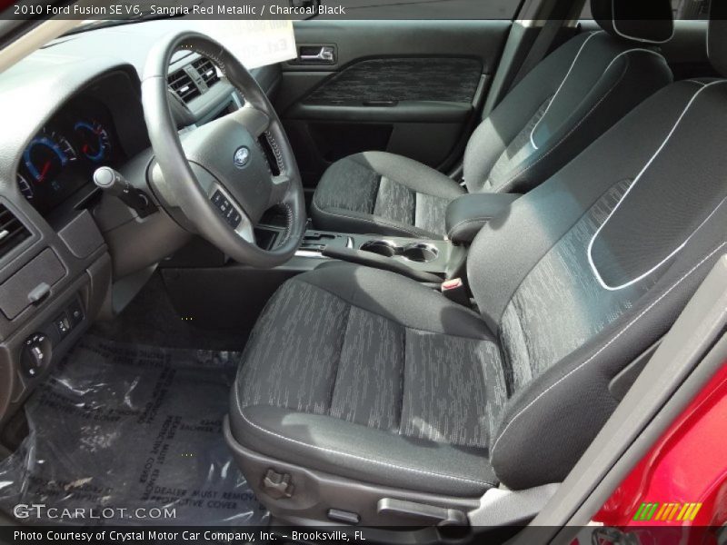 Sangria Red Metallic / Charcoal Black 2010 Ford Fusion SE V6
