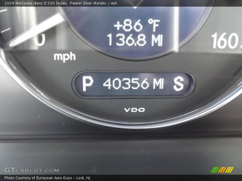 Pewter Silver Metallic / Ash 2004 Mercedes-Benz E 500 Sedan