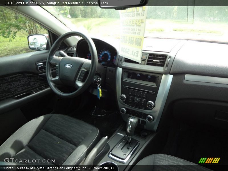 Sangria Red Metallic / Charcoal Black 2010 Ford Fusion SE V6