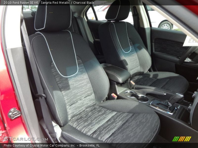 Sangria Red Metallic / Charcoal Black 2010 Ford Fusion SE V6