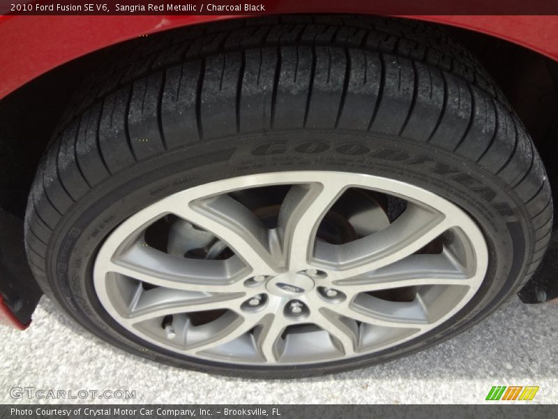 Sangria Red Metallic / Charcoal Black 2010 Ford Fusion SE V6