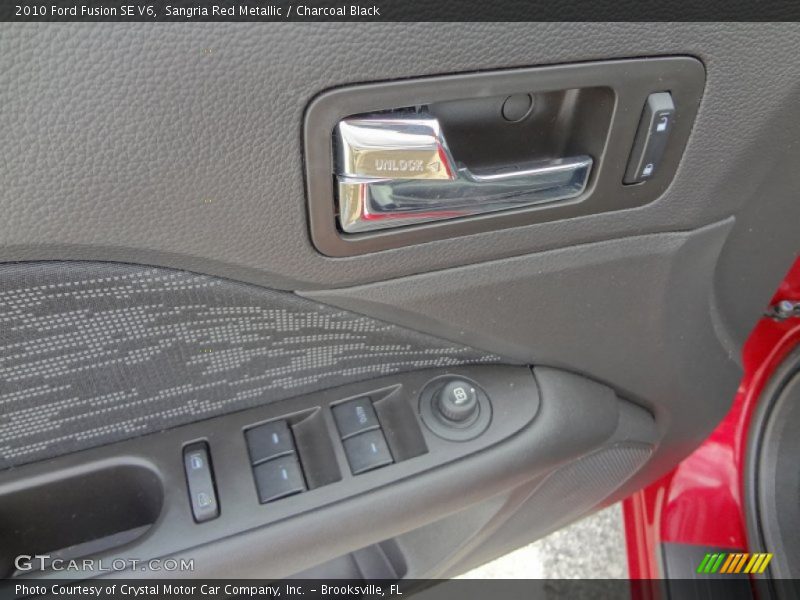 Sangria Red Metallic / Charcoal Black 2010 Ford Fusion SE V6