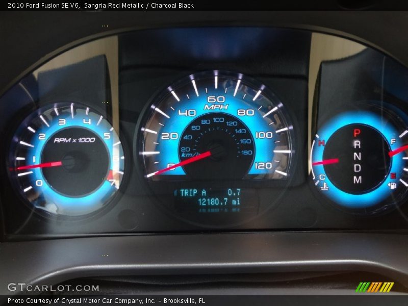 Sangria Red Metallic / Charcoal Black 2010 Ford Fusion SE V6