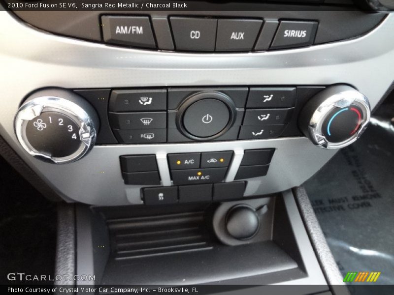 Sangria Red Metallic / Charcoal Black 2010 Ford Fusion SE V6