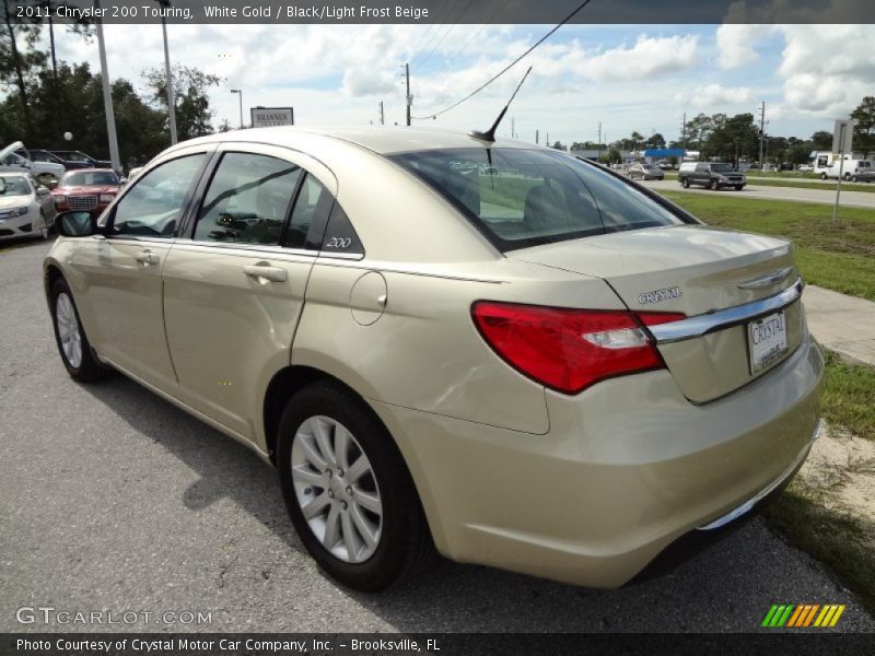 White Gold / Black/Light Frost Beige 2011 Chrysler 200 Touring