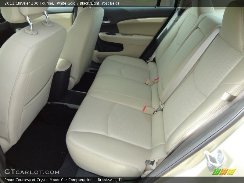 White Gold / Black/Light Frost Beige 2011 Chrysler 200 Touring