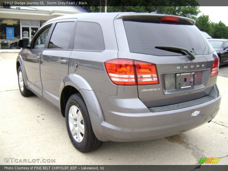 Storm Grey Pearl / Black 2012 Dodge Journey SE