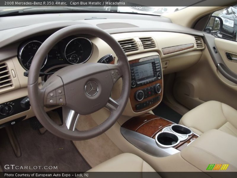 Capri Blue Metallic / Macadamia 2008 Mercedes-Benz R 350 4Matic
