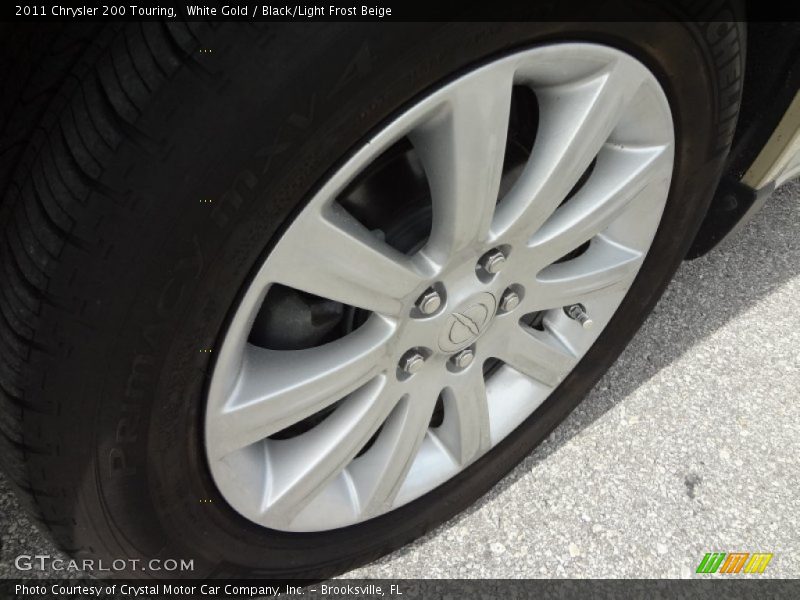 White Gold / Black/Light Frost Beige 2011 Chrysler 200 Touring