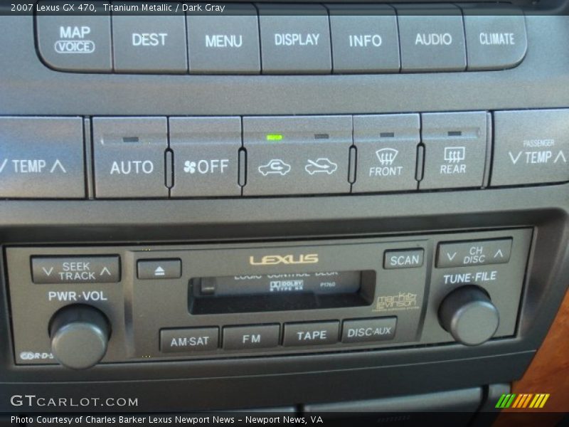 Titanium Metallic / Dark Gray 2007 Lexus GX 470