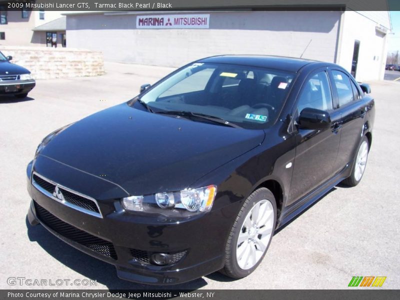 Tarmac Black Pearl / Black 2009 Mitsubishi Lancer GTS