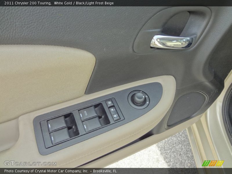 White Gold / Black/Light Frost Beige 2011 Chrysler 200 Touring