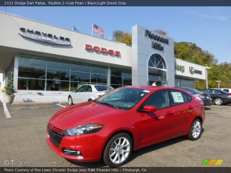 Redline 2-Coat Pearl / Black/Light Diesel Gray 2013 Dodge Dart Rallye