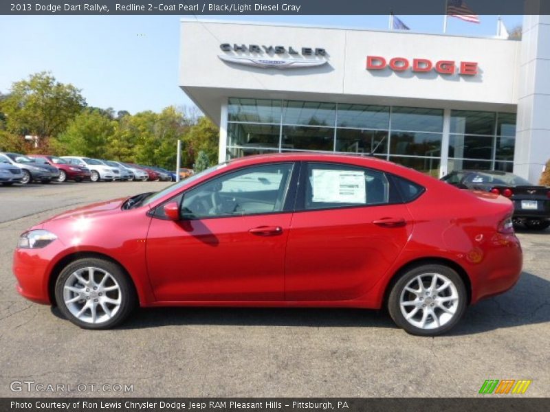 Redline 2-Coat Pearl / Black/Light Diesel Gray 2013 Dodge Dart Rallye