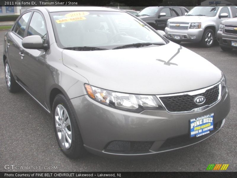 Titanium Silver / Stone 2011 Kia Forte EX