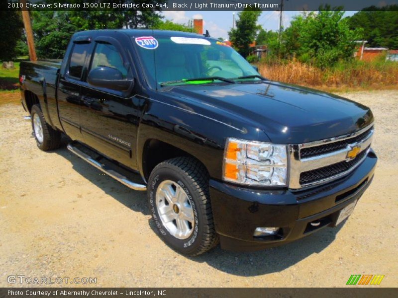 Black / Light Titanium/Dark Titanium 2010 Chevrolet Silverado 1500 LTZ Extended Cab 4x4