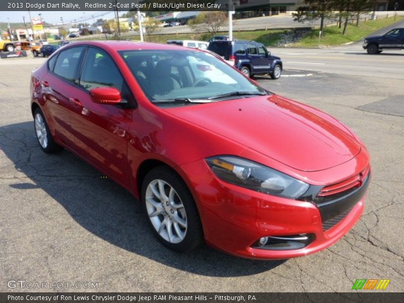 Redline 2-Coat Pearl / Black/Light Diesel Gray 2013 Dodge Dart Rallye