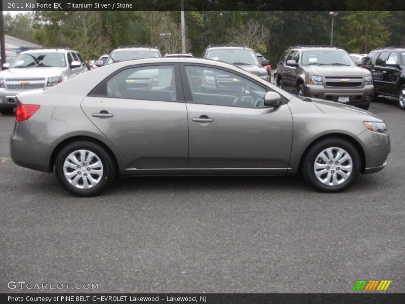 Titanium Silver / Stone 2011 Kia Forte EX