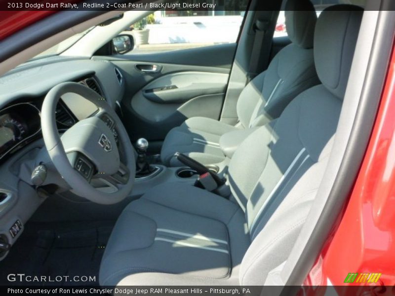 Redline 2-Coat Pearl / Black/Light Diesel Gray 2013 Dodge Dart Rallye