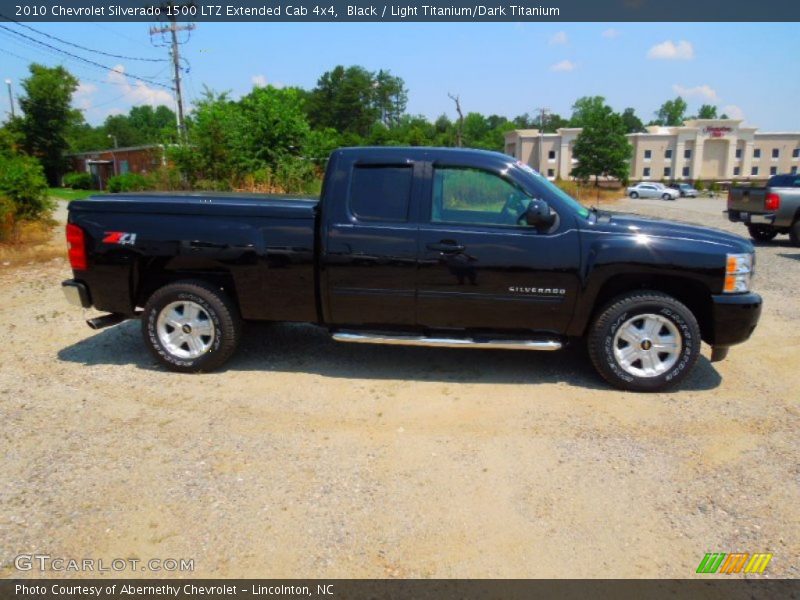 Black / Light Titanium/Dark Titanium 2010 Chevrolet Silverado 1500 LTZ Extended Cab 4x4