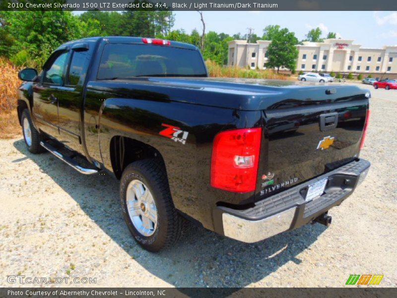 Black / Light Titanium/Dark Titanium 2010 Chevrolet Silverado 1500 LTZ Extended Cab 4x4