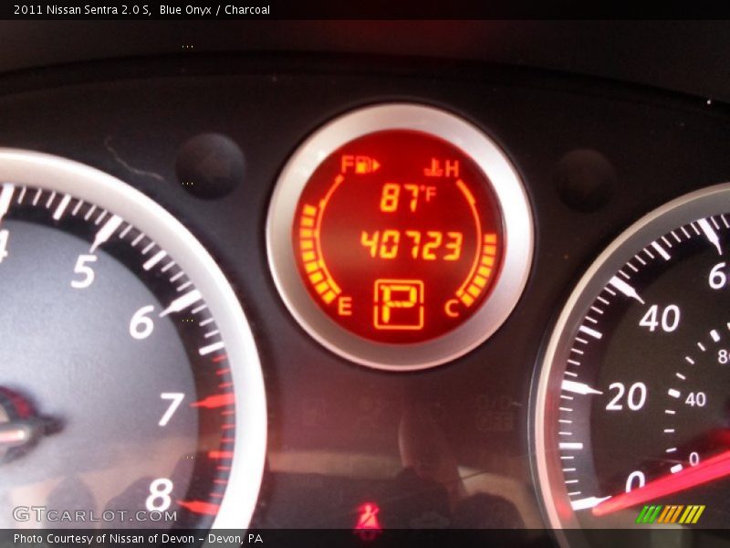 Blue Onyx / Charcoal 2011 Nissan Sentra 2.0 S