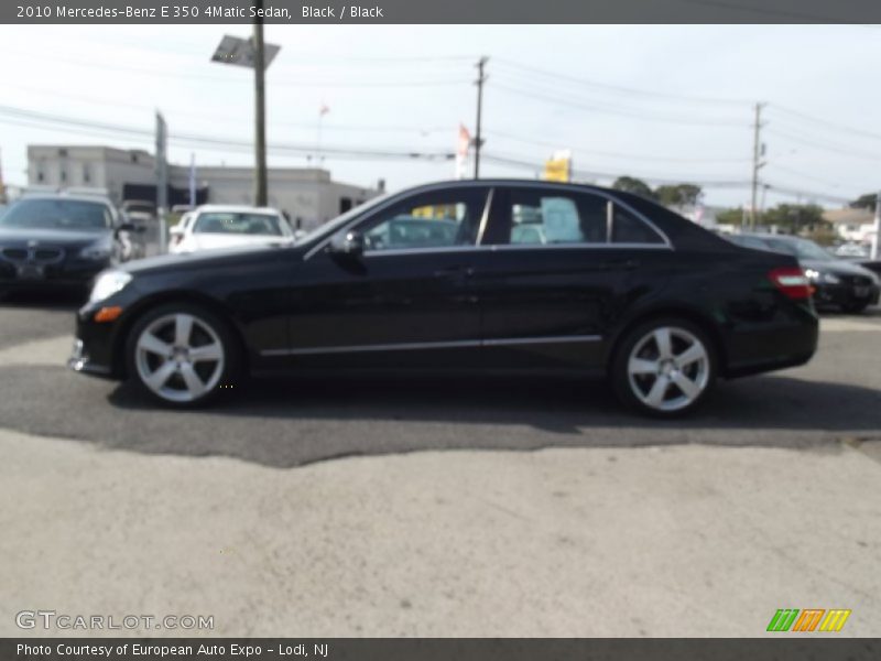 Black / Black 2010 Mercedes-Benz E 350 4Matic Sedan