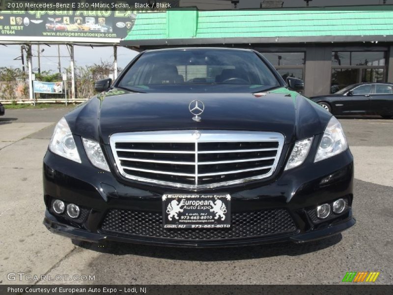Black / Black 2010 Mercedes-Benz E 350 4Matic Sedan