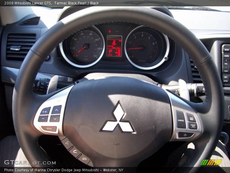 Tarmac Black Pearl / Black 2009 Mitsubishi Lancer GTS