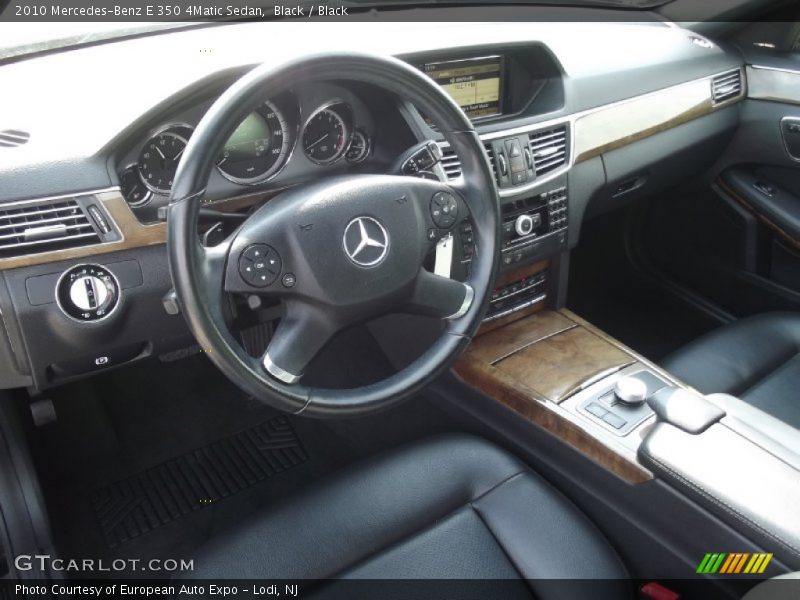 Black / Black 2010 Mercedes-Benz E 350 4Matic Sedan