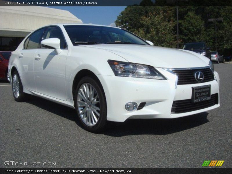 Starfire White Pearl / Flaxen 2013 Lexus GS 350 AWD