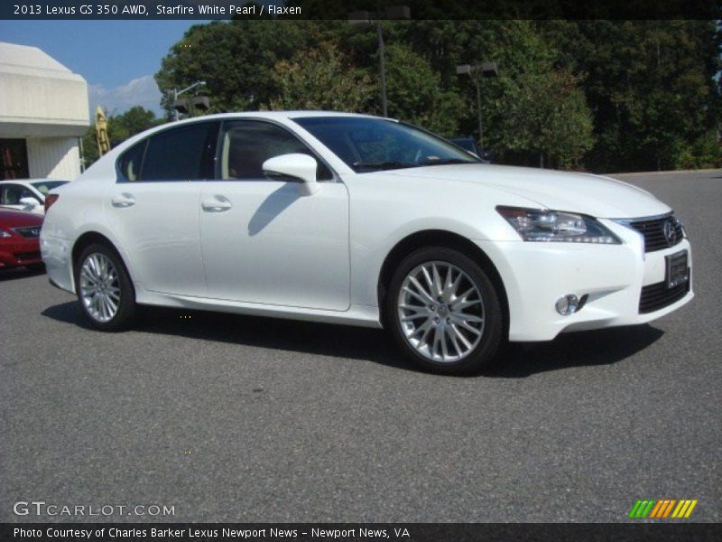 Starfire White Pearl / Flaxen 2013 Lexus GS 350 AWD