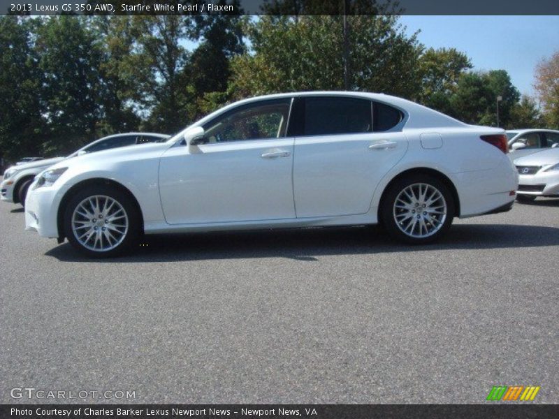 Starfire White Pearl / Flaxen 2013 Lexus GS 350 AWD