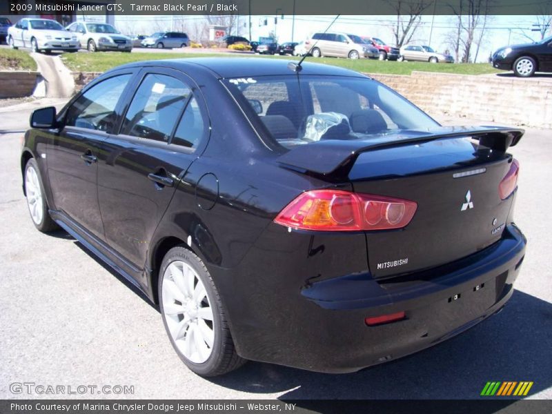 Tarmac Black Pearl / Black 2009 Mitsubishi Lancer GTS