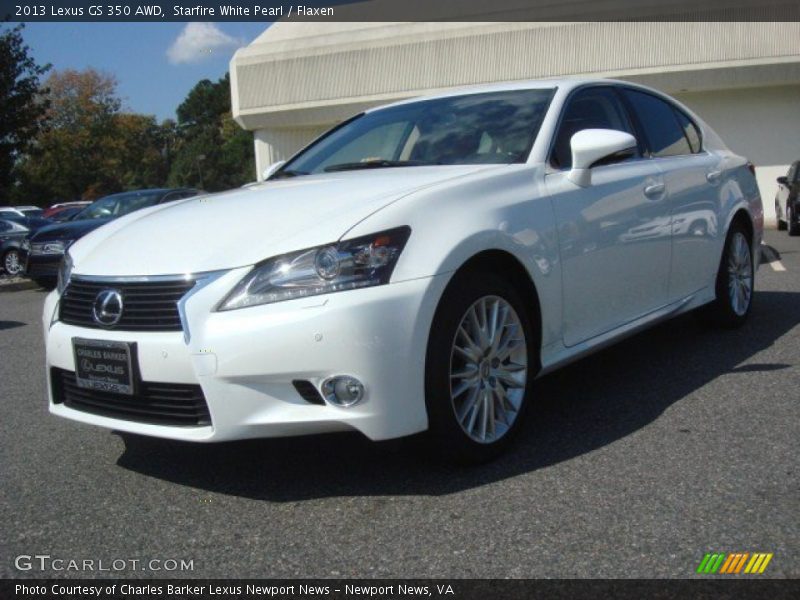 Starfire White Pearl / Flaxen 2013 Lexus GS 350 AWD